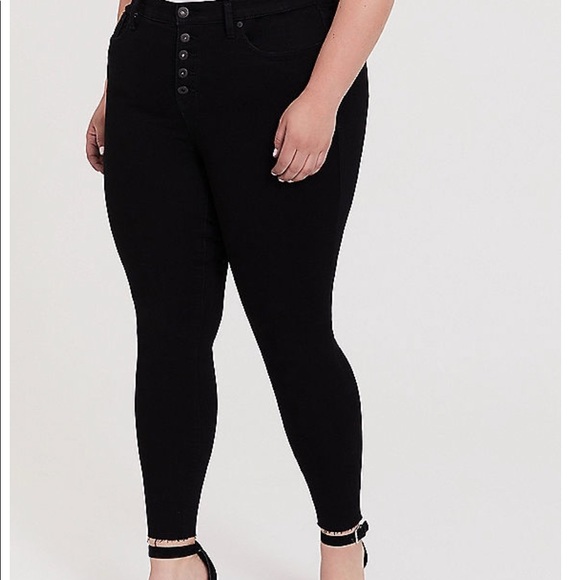 torrid Denim - TORRID SKY HIGH SKIN JEAN - PREMIUM STRETCH BLACK